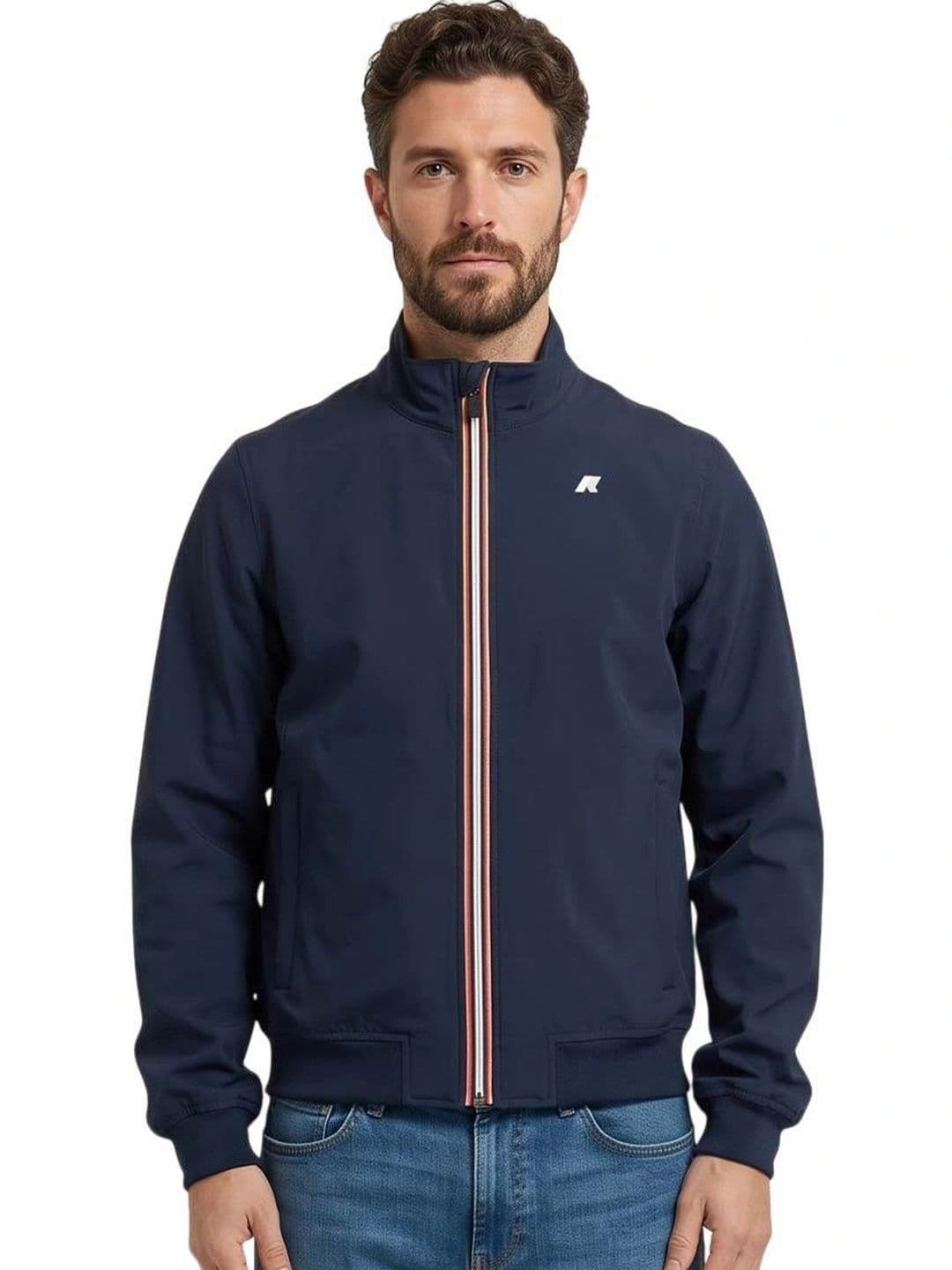 K-Way Navy Blue Regular Jacket - view 1