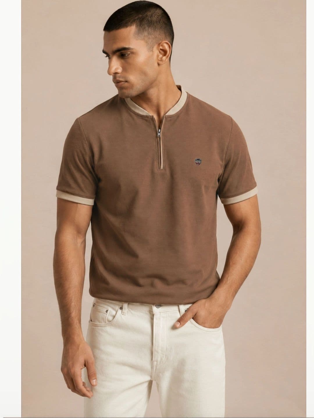 Monk Mode Men Henley Neck T-shirt - view 1