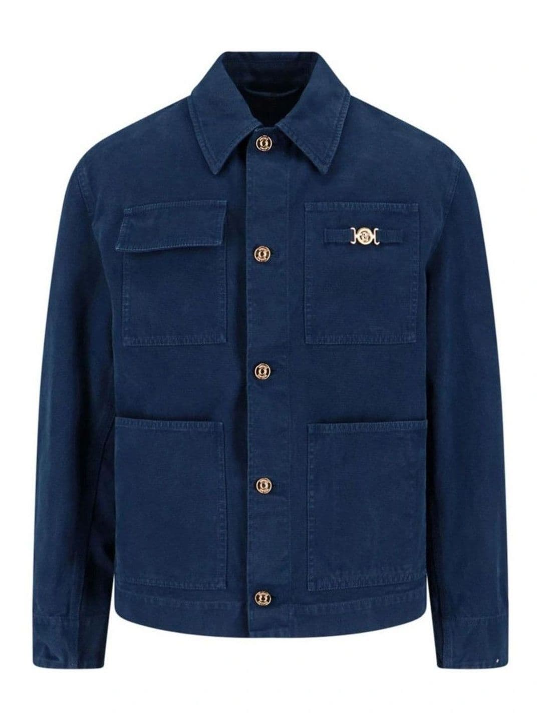 Versace Blue Shirt Collar Jacket - view 1
