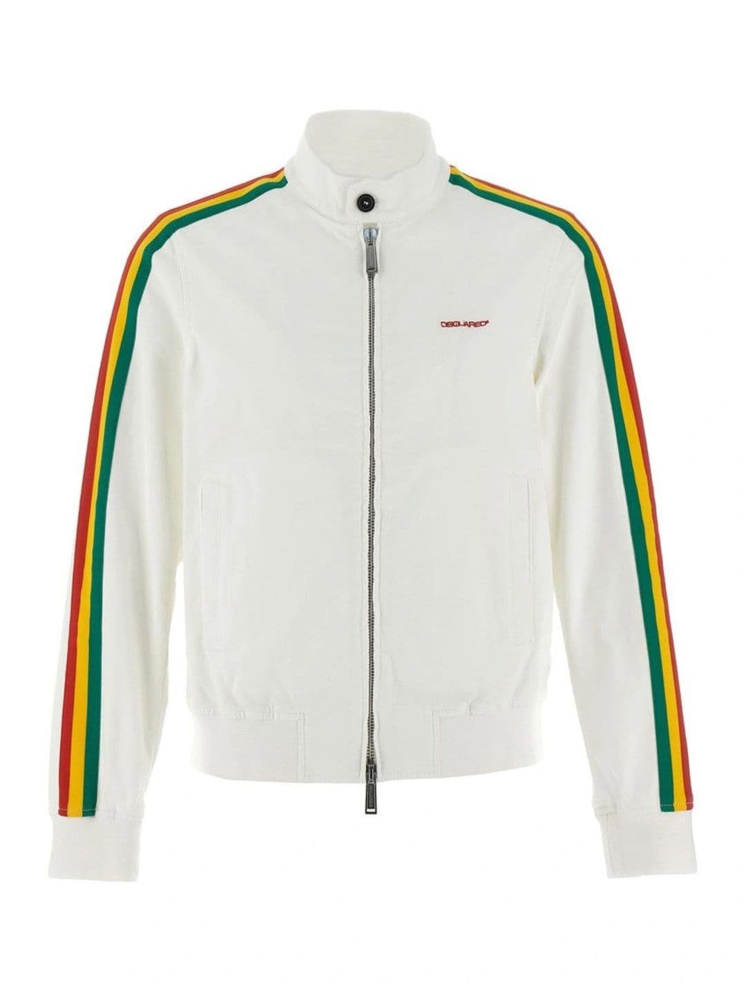 Dsquared2 White Stripes Bomber Jacket - view 1
