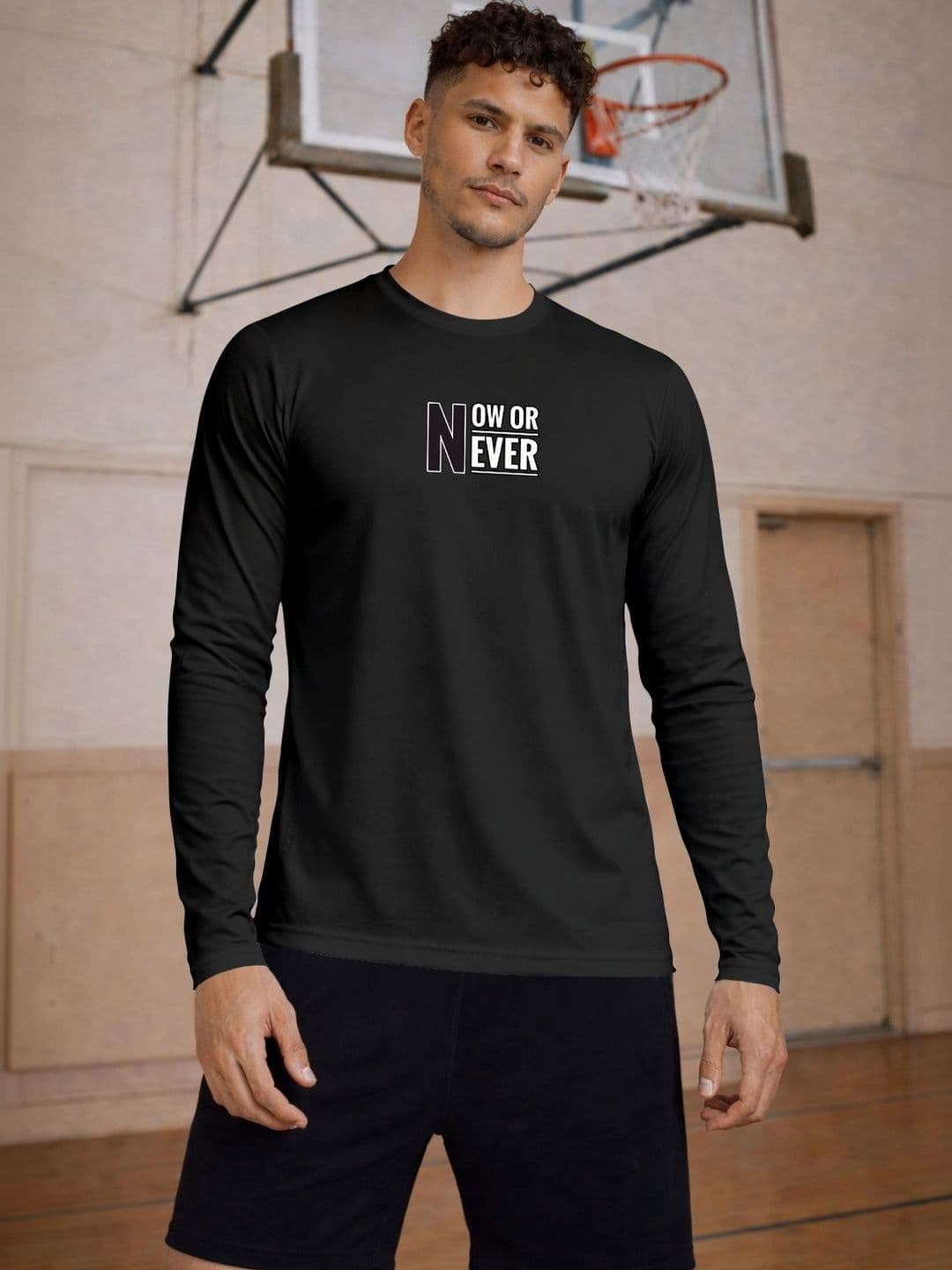 ENRIZZ X FITNESS EXCHANGE Men Typography Printed Dri-FIT T-shirt - view 1