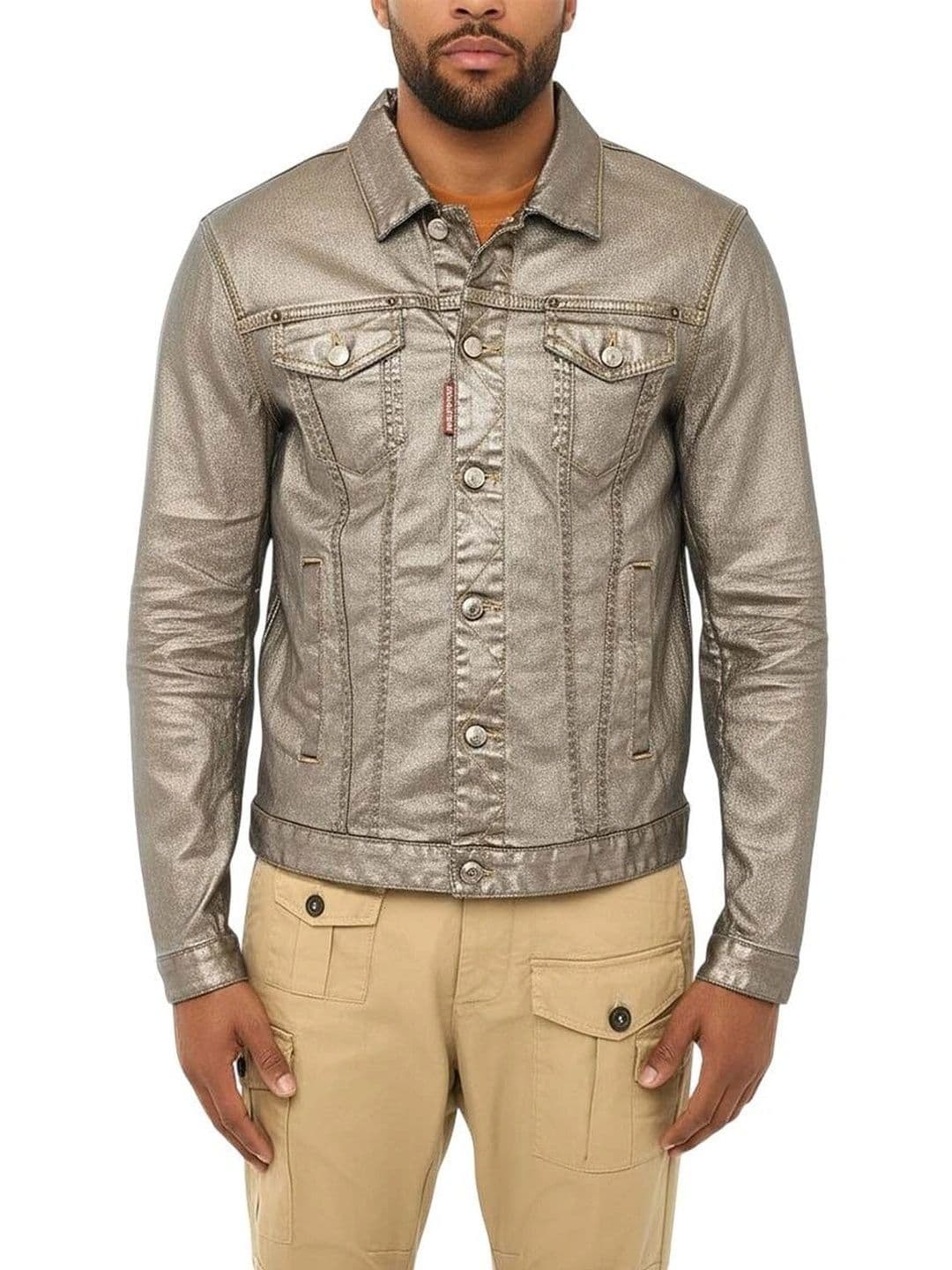 Dsquared2 Silver Shirt Collar Jacket - view 1