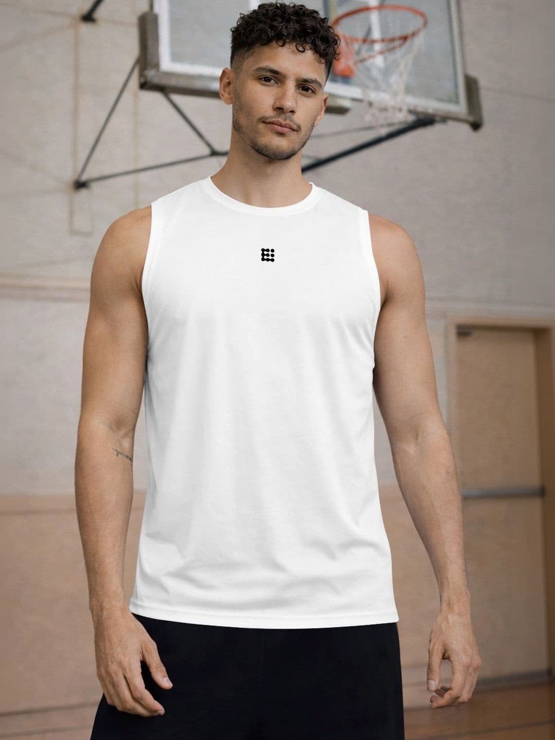 ENRIZZ X FITNESS EXCHANGE Men Brand Logo Printed Dri-FIT T-shirt - view 1