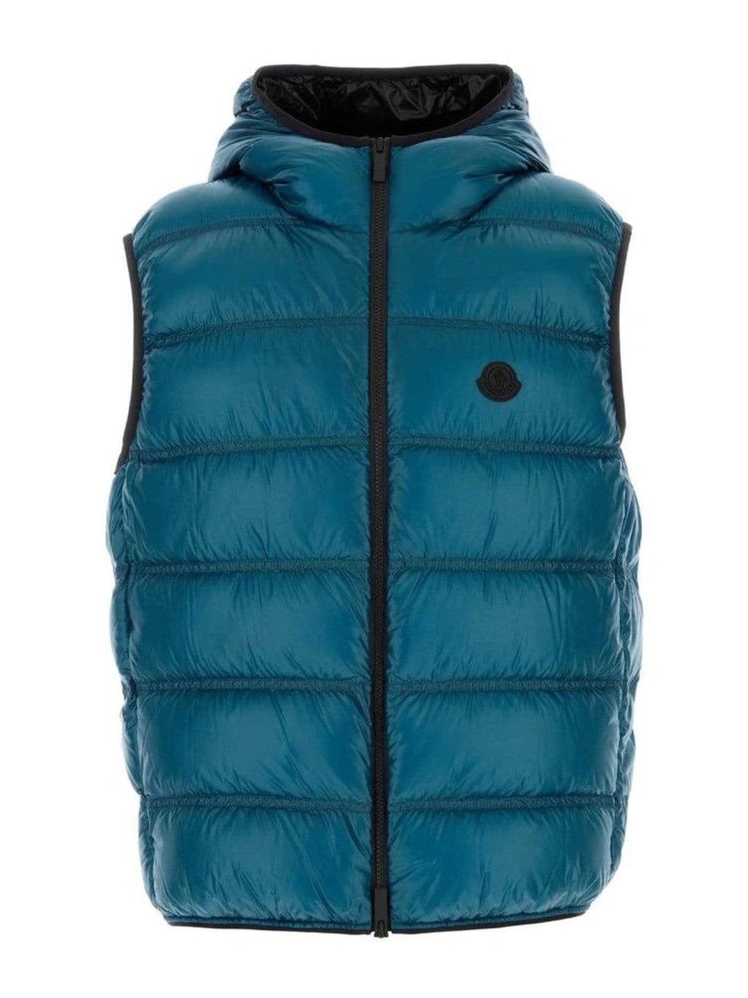 Moncler Teal Quilted Hood Jacket - view 1