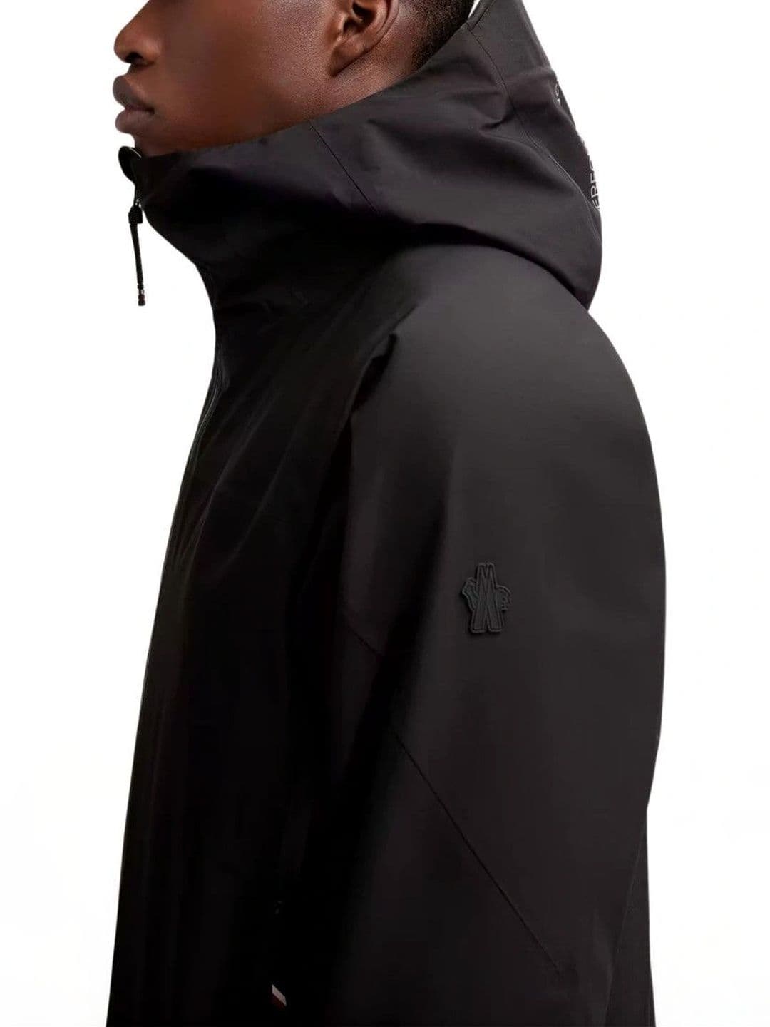 Moncler Black Printed Hooded Jacket - view 1