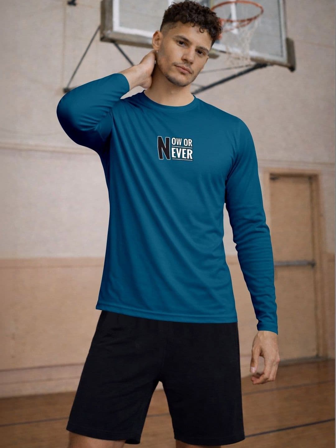 ENRIZZ X FITNESS EXCHANGE Men Typography Printed Dri-FIT T-shirt - view 1