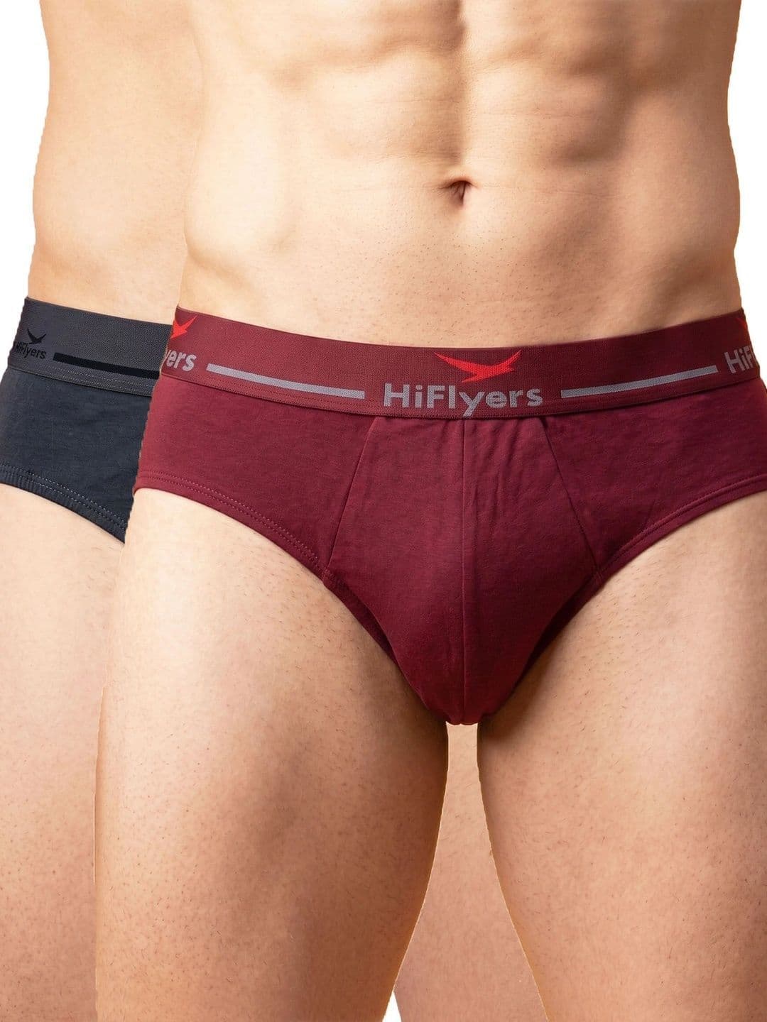 HiFlyers Men Pack of 2 Anti-Odour Cotton Blend Bikini - view 1