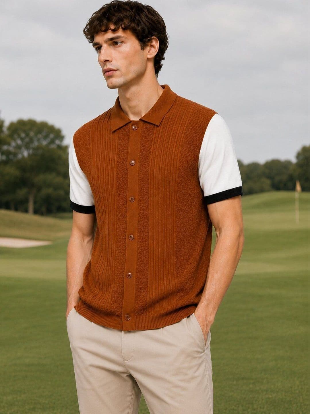 MOHICANS Men Colourblocked Polo Collar T-shirt - view 1