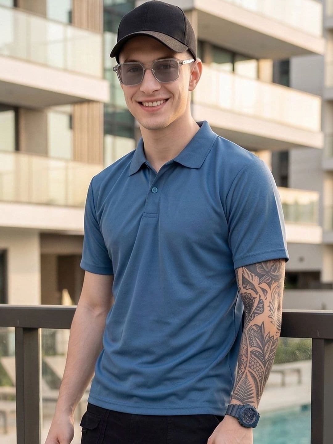 AIN6 Men Polo Collar T-shirt - view 1