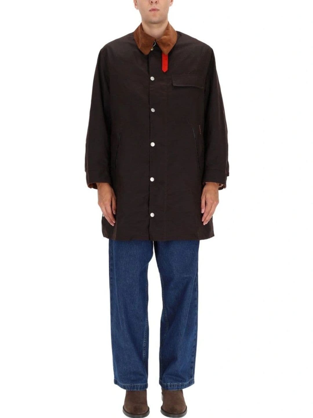 Barbour Dark Brown Shirt Collar Jacket - view 1