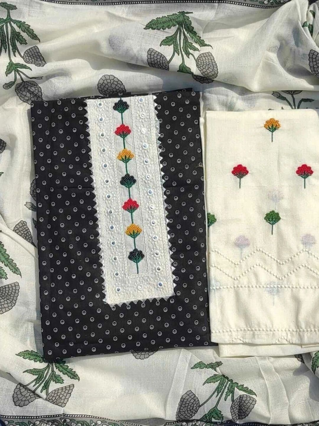 GC 80 BY GAURI COLLECTION Printed Pure Cotton Unstitched Dress Material - view 1