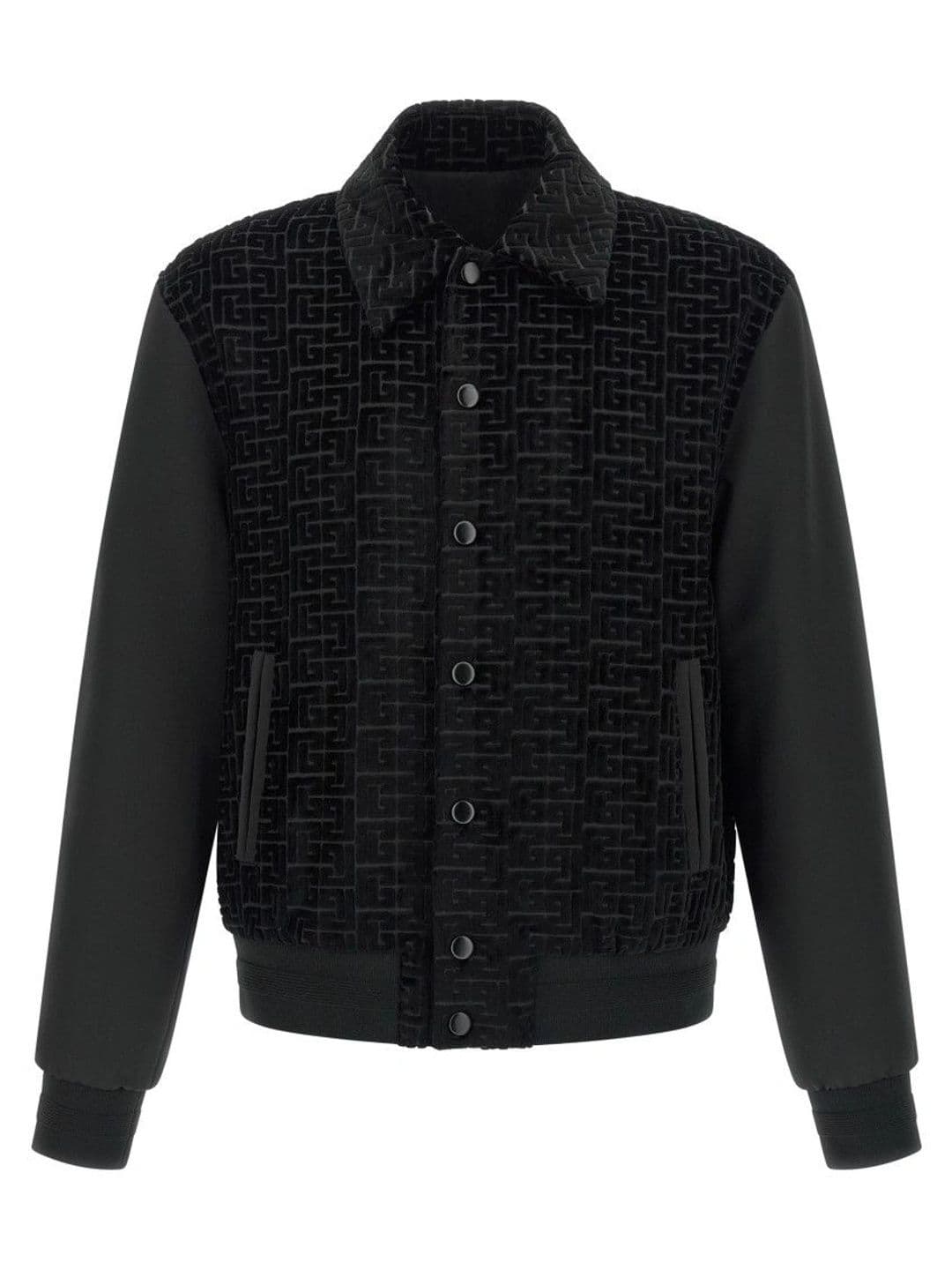 Balmain Black Logo Bomber Jacket - view 1