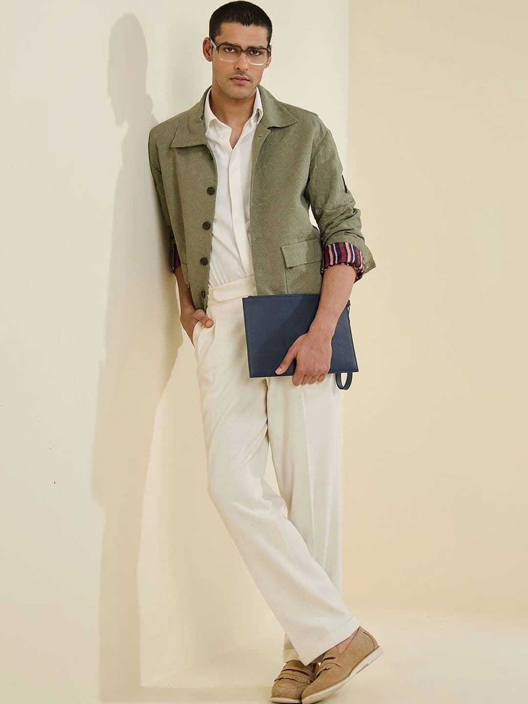 S&N by Shantnu Nikhil Men Open Front Jacket - view 1