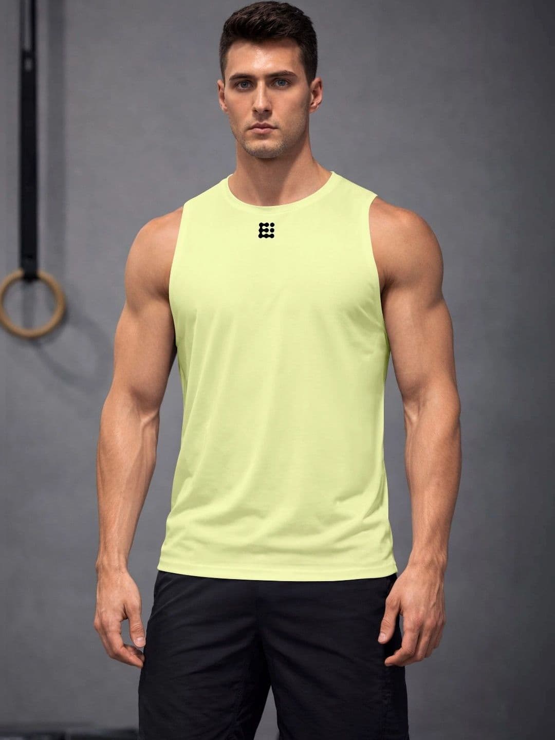 ENRIZZ X FITNESS EXCHANGE Men Brand Logo Printed Dri-FIT T-shirt - view 1