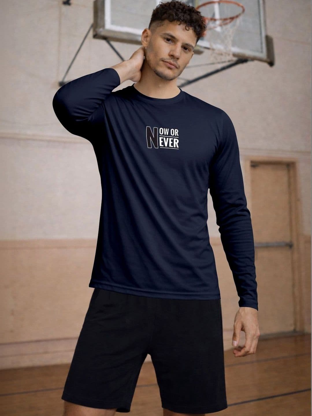 ENRIZZ X FITNESS EXCHANGE Men Typography Printed Dri-FIT T-shirt - view 1