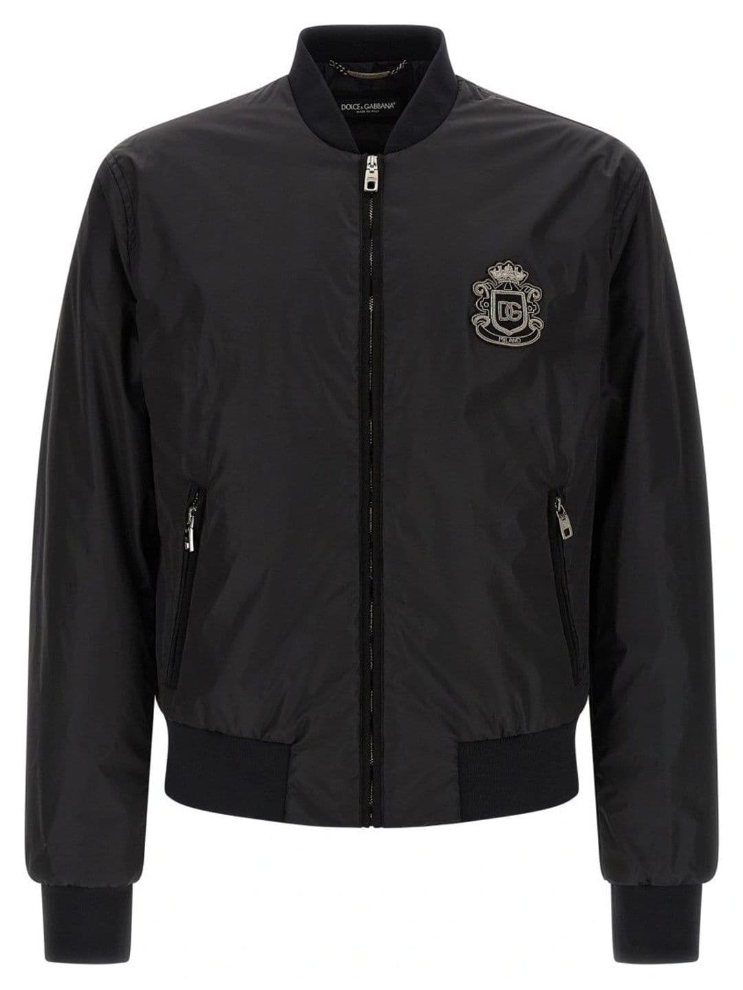 Dolce & Gabbana Black Logo Bomber Jacket - view 1
