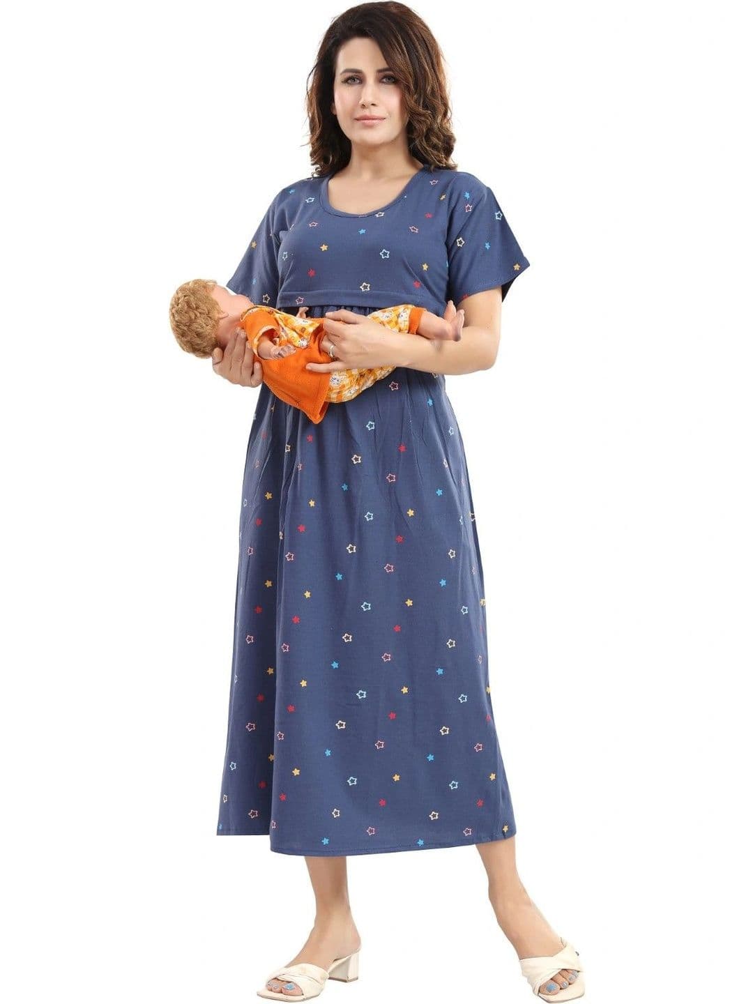 Fabme Printed Nightdress - view 1