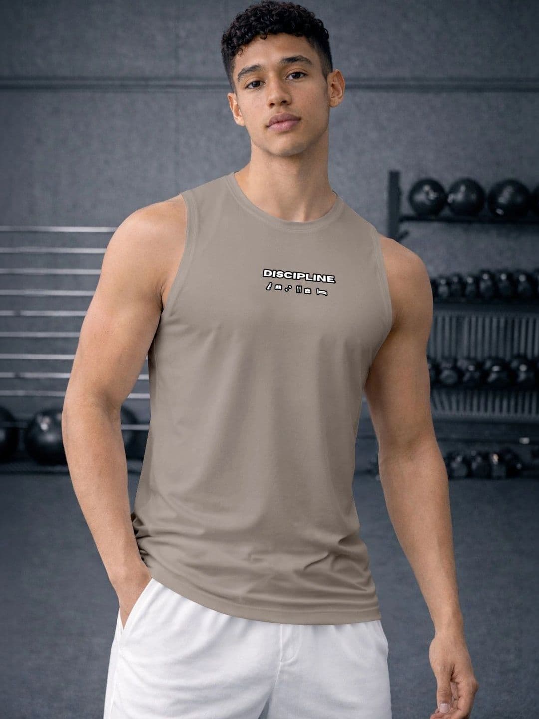 ENRIZZ X FITNESS EXCHANGE Men Typography Printed Dri-FIT T-shirt - view 1