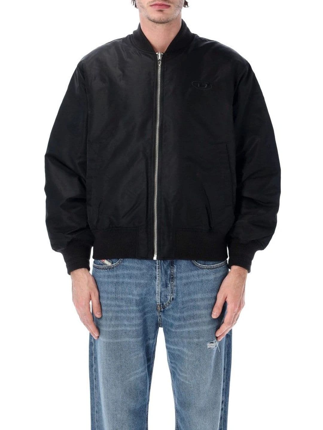 DIESEL Black Reversible Logo Jacket - view 1