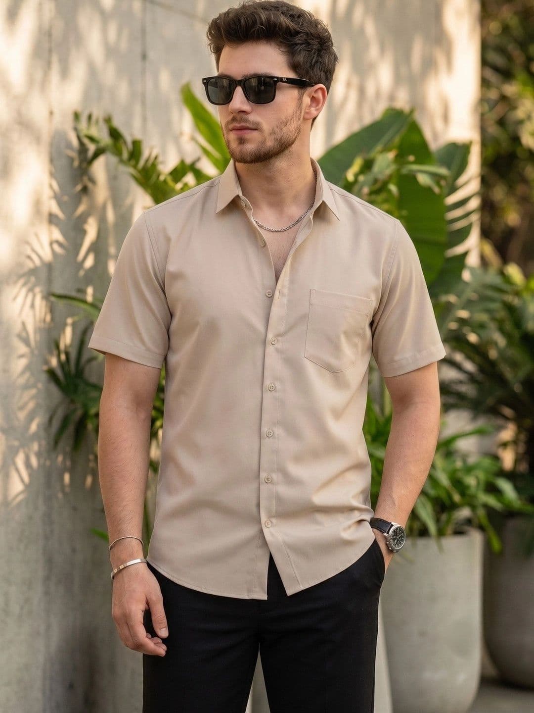 DEVOILER Men Standard Casual Shirt - view 1
