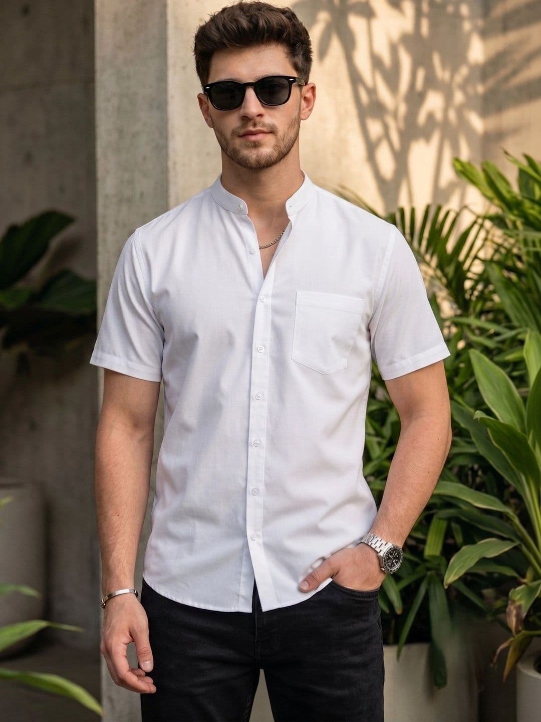 DEVOILER Men Standard Casual Shirt - view 1