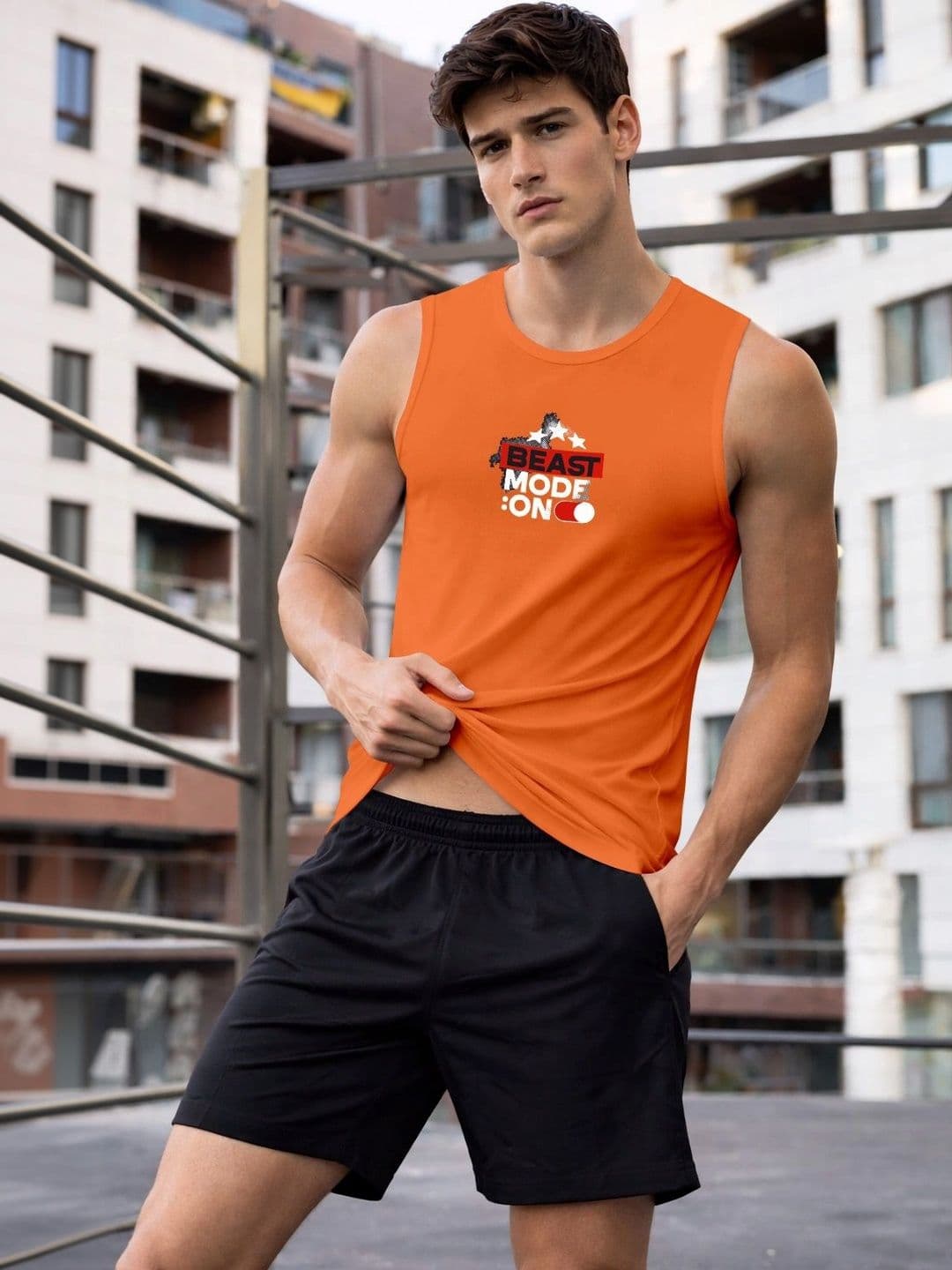 ENRIZZ X FITNESS EXCHANGE Men Typography Printed Dri-FIT T-shirt - view 1