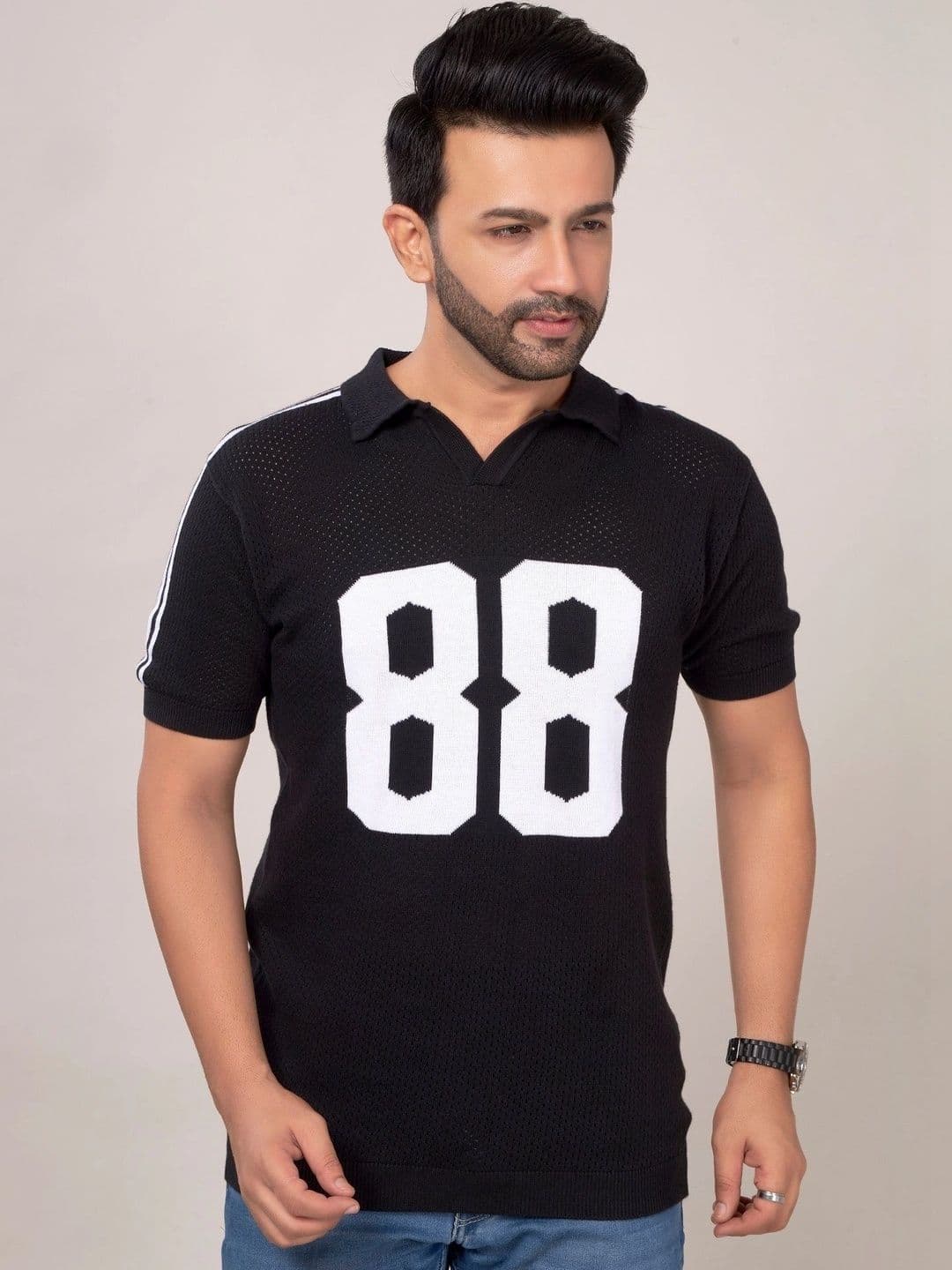 CHOKRA Men Typography Printed Polo Collar T-shirt - view 1