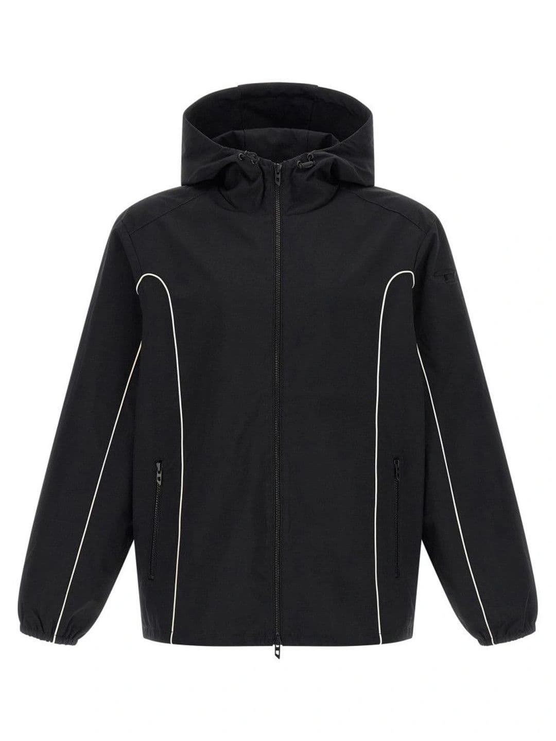 DIESEL Black Solid Relaxed Hoodie - view 1