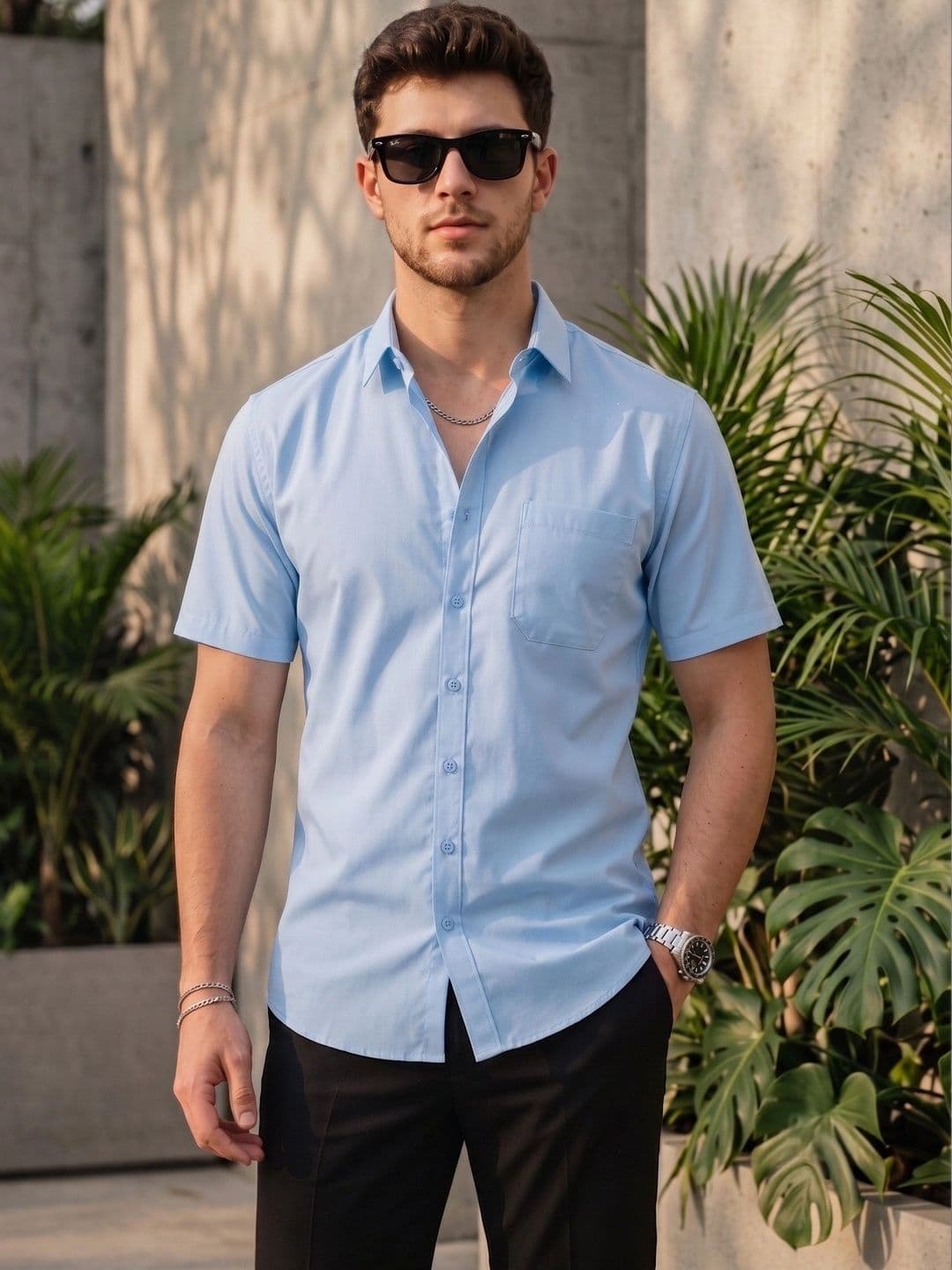 DEVOILER Men Standard Casual Shirt - view 1