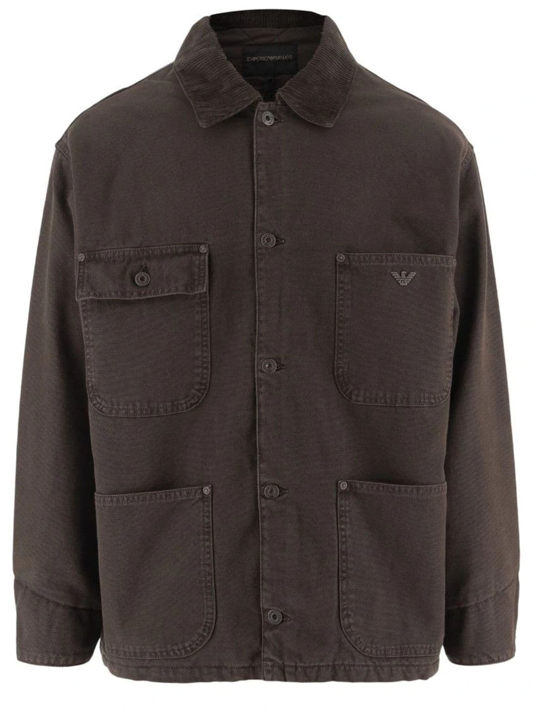 Emporio Armani Brown Shirt Collar Jacket - view 1