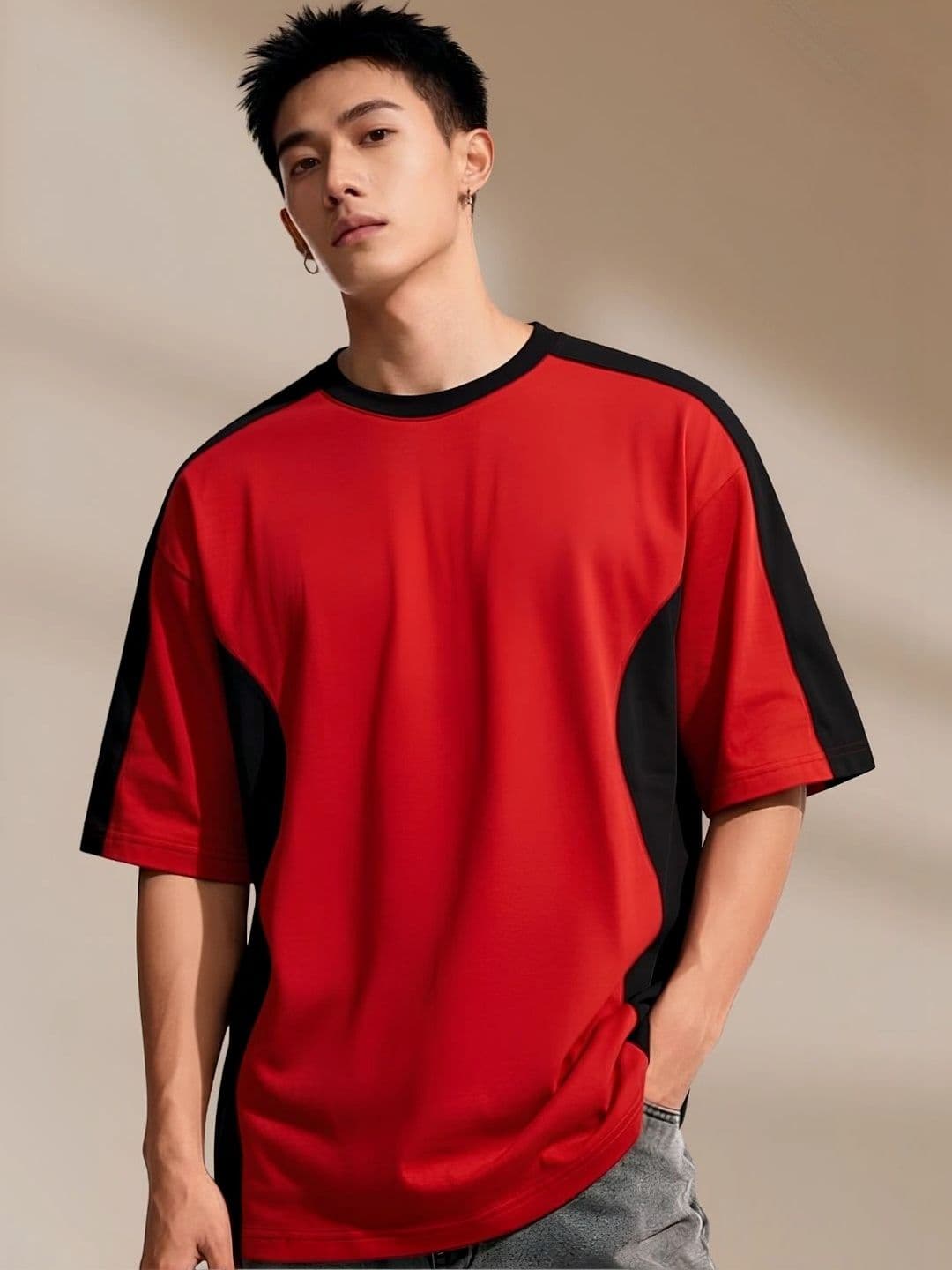 Cool Plus Men Colourblocked T-shirt - view 1