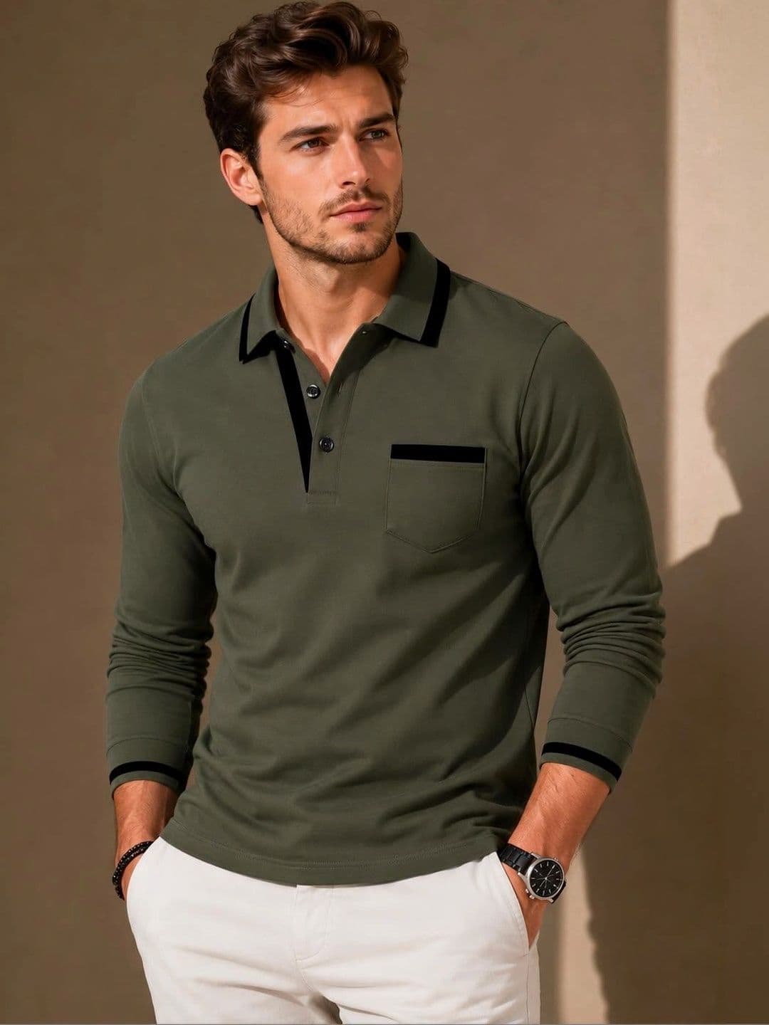 Moda Rapido Men Polo Collar Pockets T-shirt - view 1