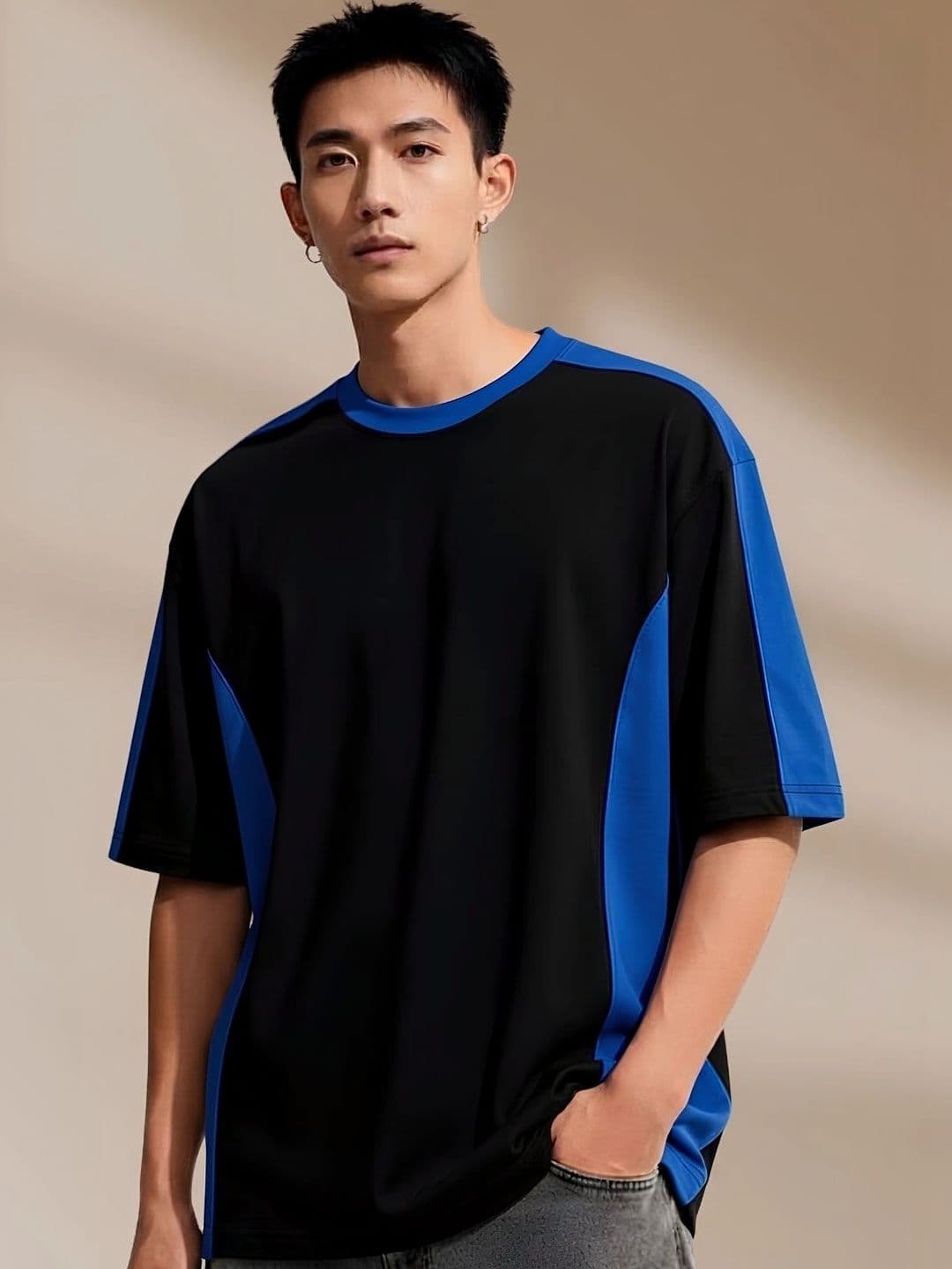 Cool Plus Men Colourblocked T-shirt - view 1