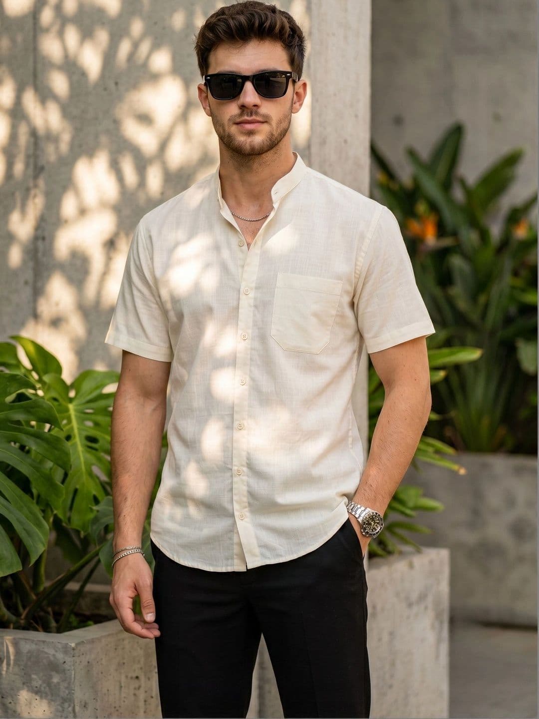 DEVOILER Men Standard Casual Shirt - view 1