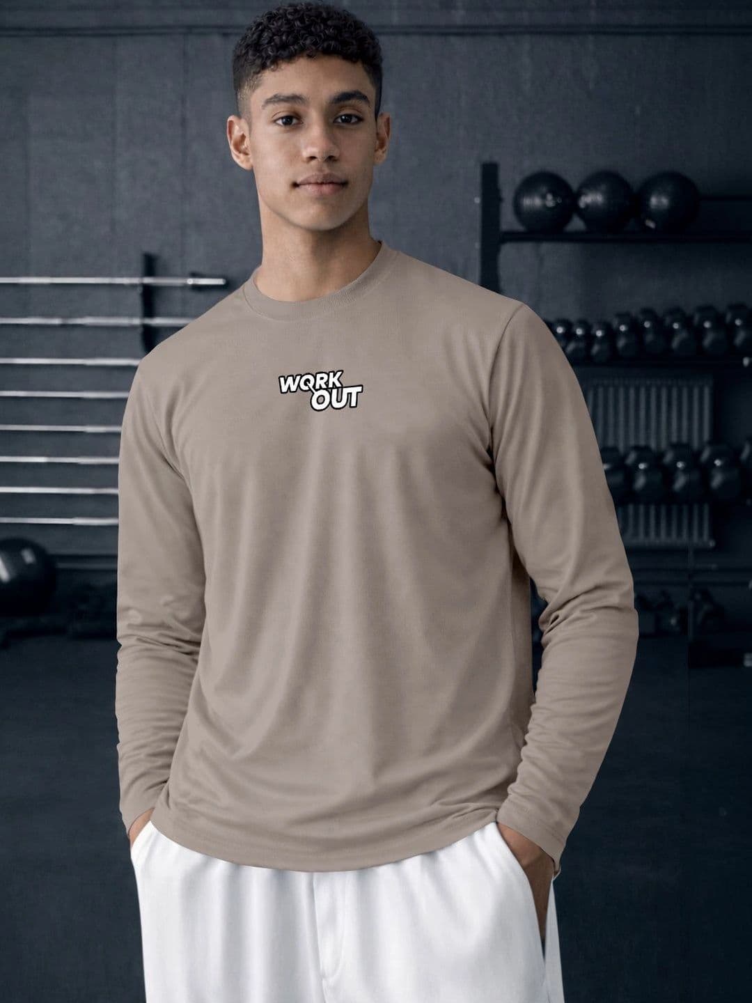 ENRIZZ X FITNESS EXCHANGE Men Typography Printed Dri-FIT T-shirt - view 1
