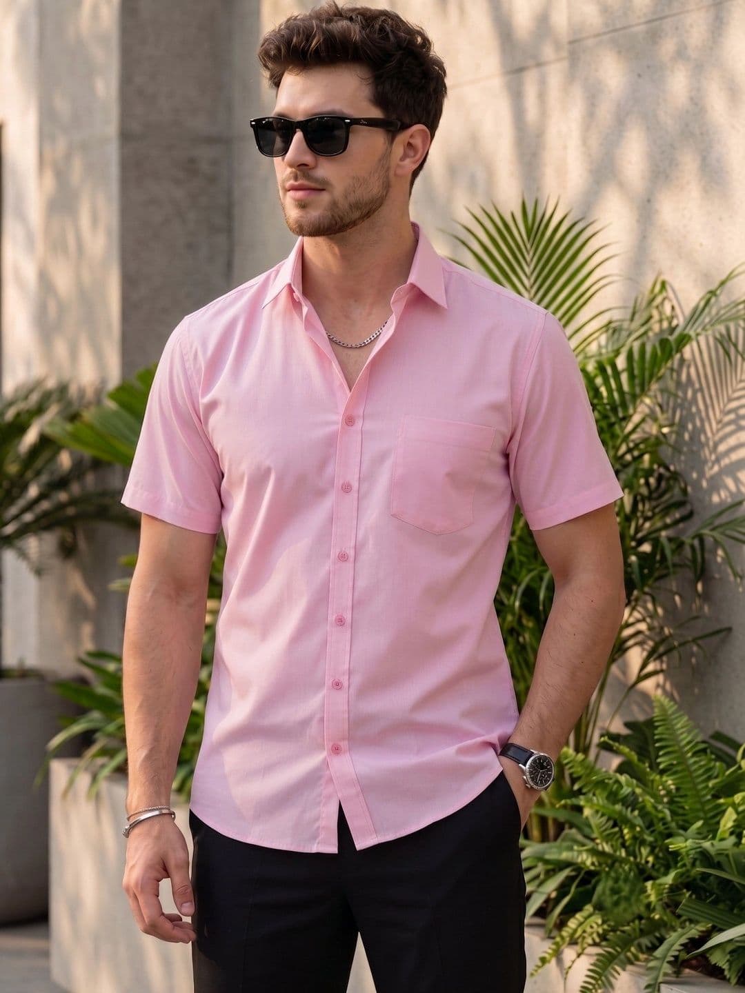 DEVOILER Men Standard Casual Shirt - view 1