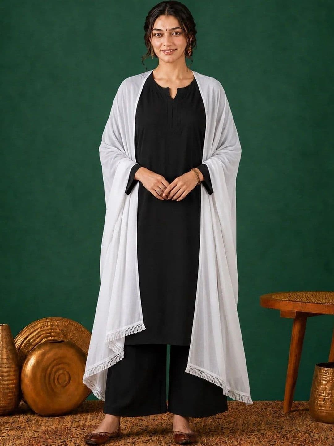 Poshak Chikan Studio Dupatta - view 1