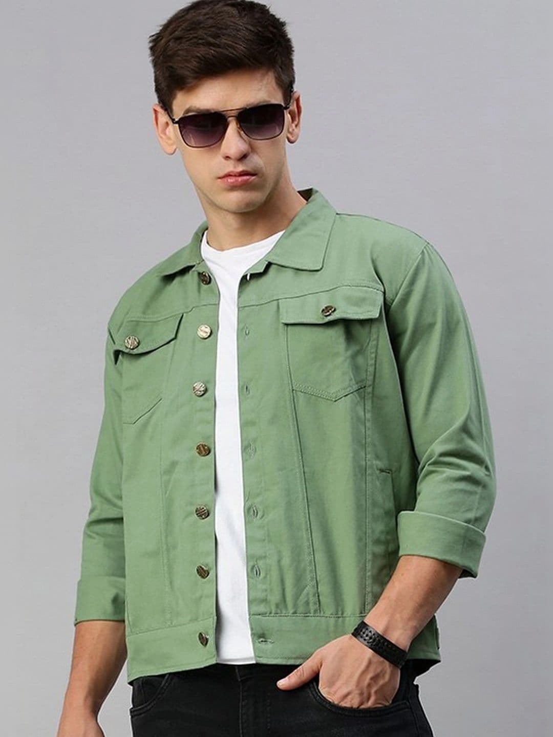 Kaali Peeli Men Outdoor Denim Jacket - view 1