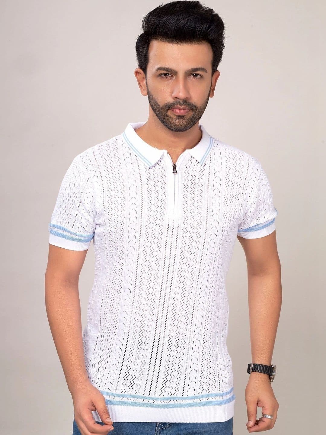 CHOKRA Men Polo Collar T-shirt - view 1