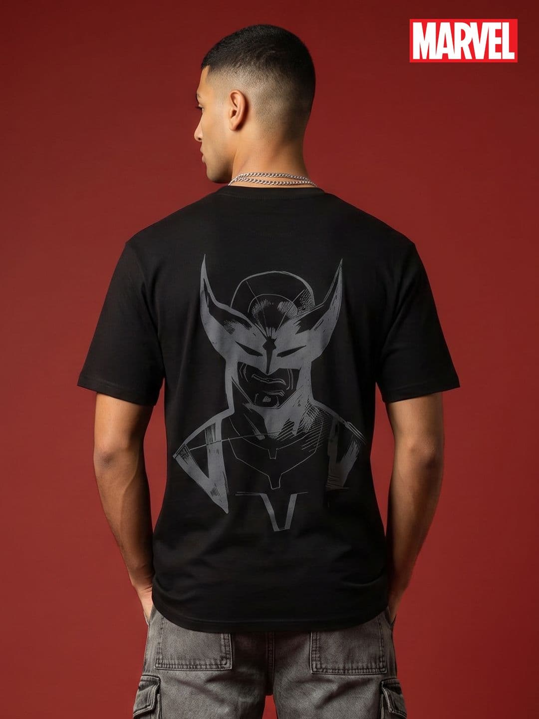 MARVEL STREET Wolverine Printed Pure Cotton T-shirt - view 1