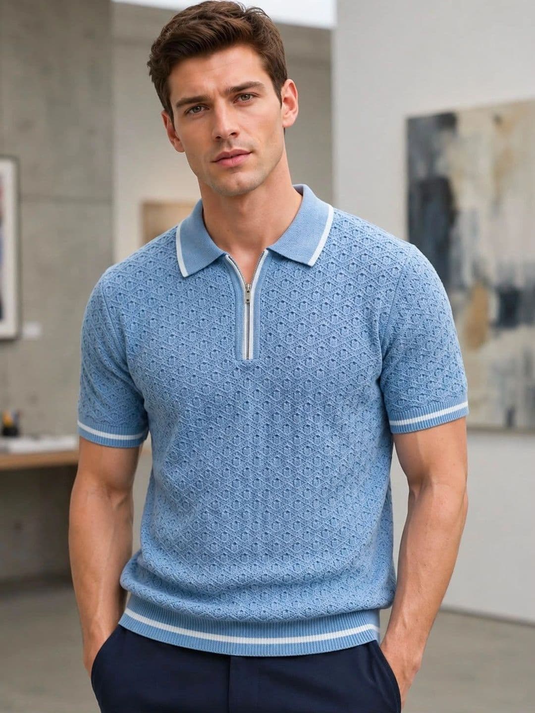 Moda Rapido Men Polo Collar T-shirt - view 1