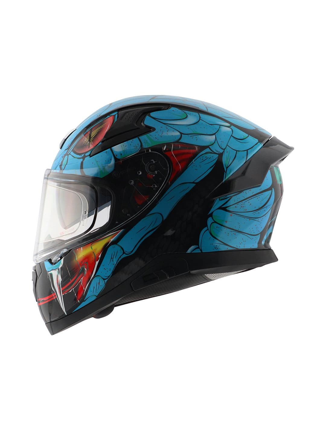 AXOR Apex Venomous Printed Scratch Resistant Full Face Riding Helmet DOT & ISI Certified - view 1