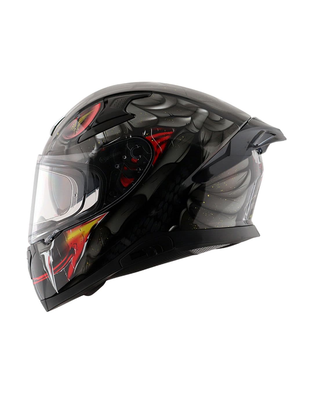 AXOR Apex Venomous Printed Scratch Resistant Full Face Riding Helmet DOT & ISI Certified - view 1