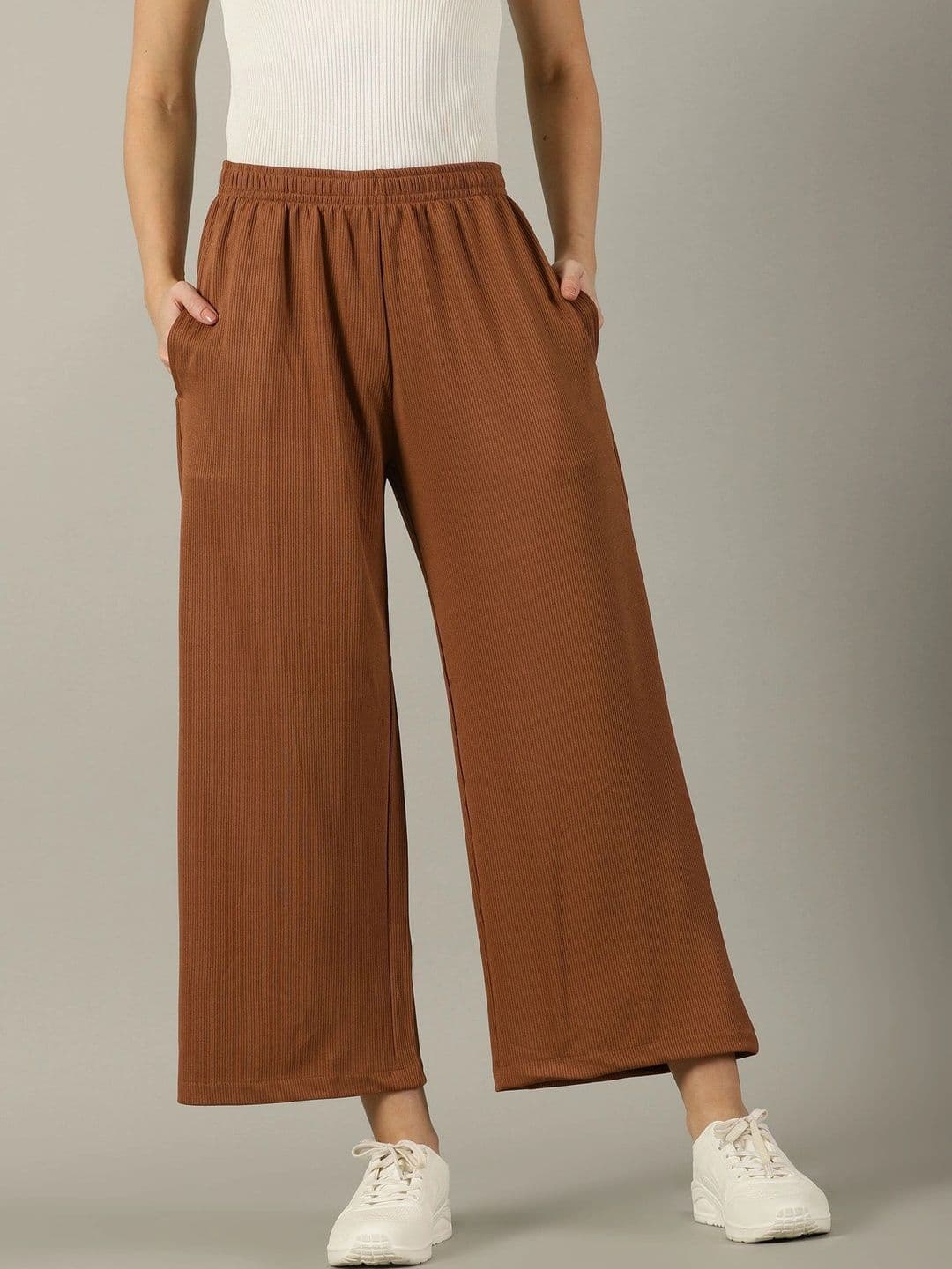 Sadda Fashion Women Knitted Cropped Palazzos - view 1