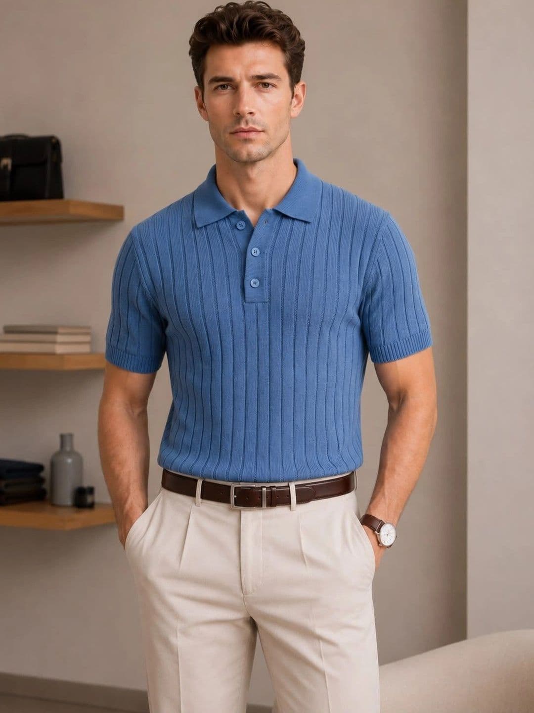 Moda Rapido Men Polo Collar T-shirt - view 1