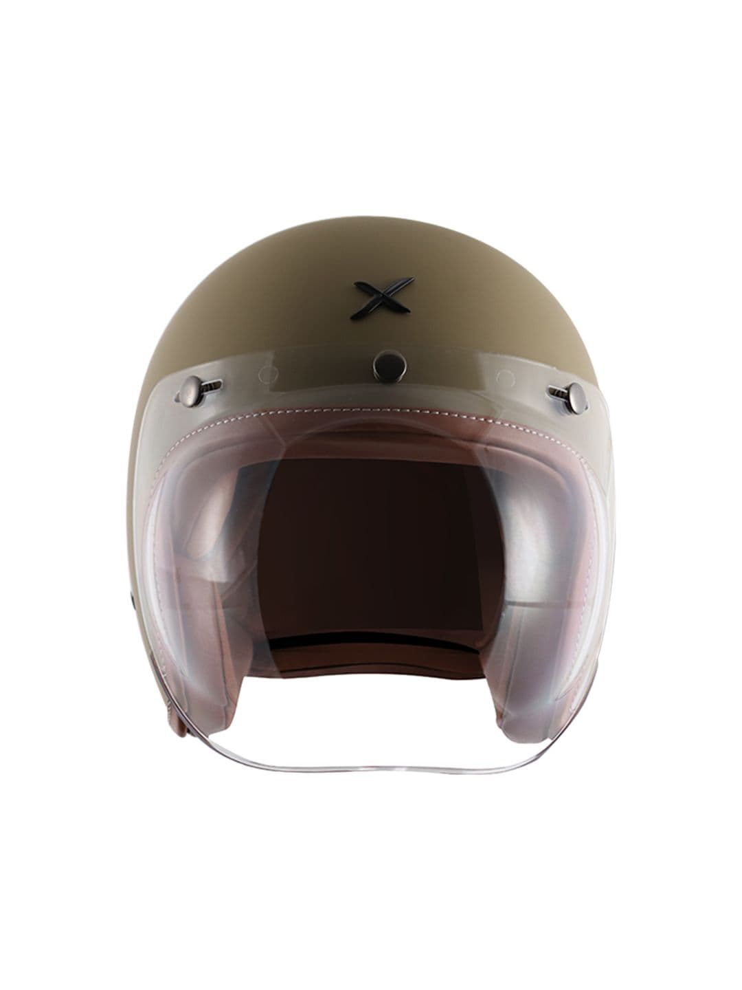 Axor Retro Jet Leather Dull Desert Storm Helmet-M - view 1