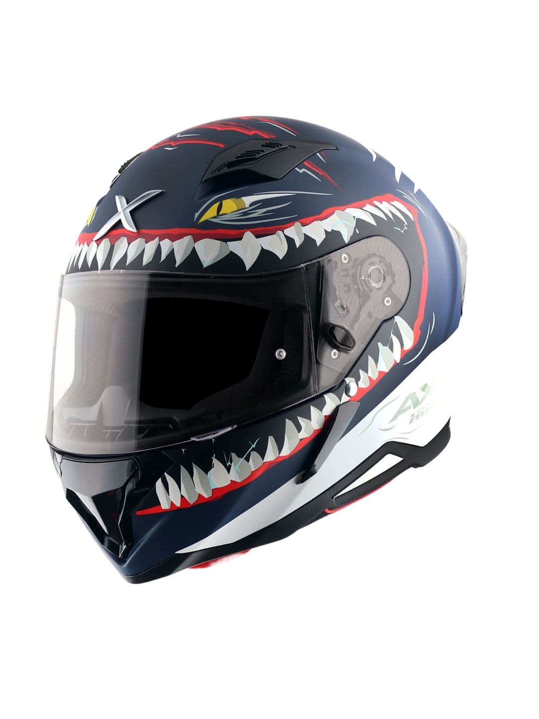 AXOR Hunter Shark Printed Scratch Resistant Full Face Helmet - view 1