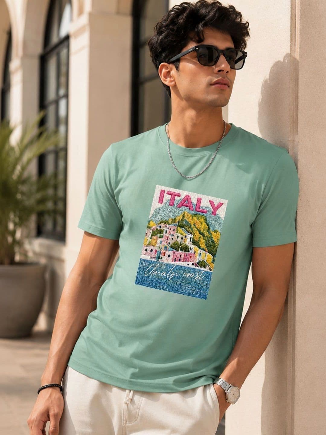 Rigo Men Typography Printed Applique T-shirt - view 1