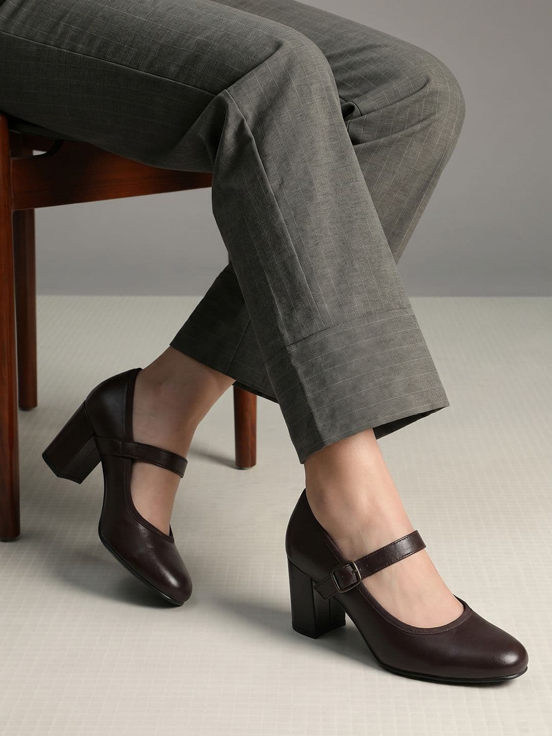 Kenneth Cole Leather Block Heels - view 1