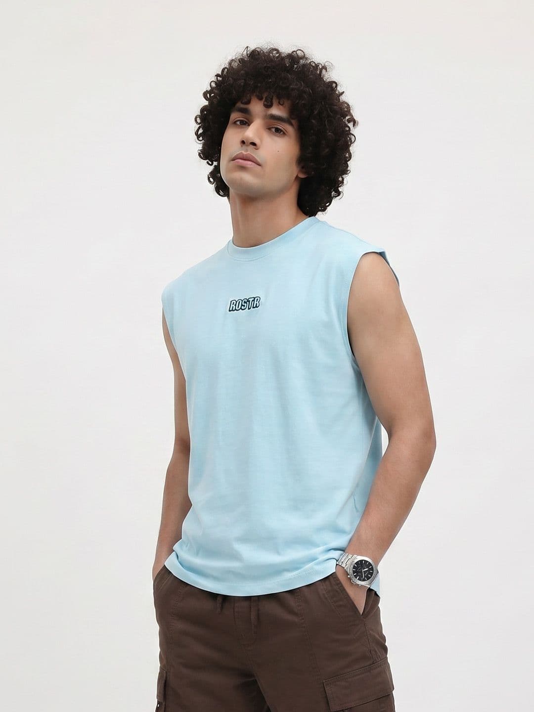 The Roadster Life Co. Brand Logo Printed Pure Cotton Relaxed Fit T-shirt - view 1